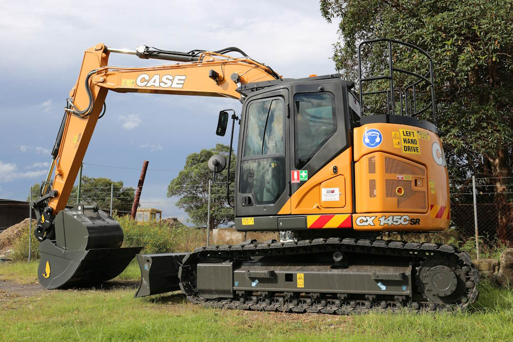 excavator at a work site