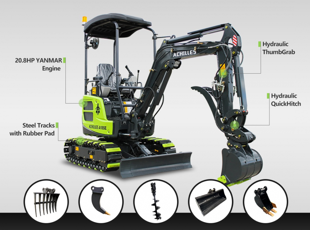 Why the A18SE from Achilles Machinery should be your next mini excavator image